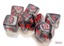 Translucent Smoke/red Polyhedral 7-Dice Set - CHX23088
